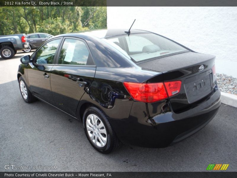 Ebony Black / Stone 2012 Kia Forte LX
