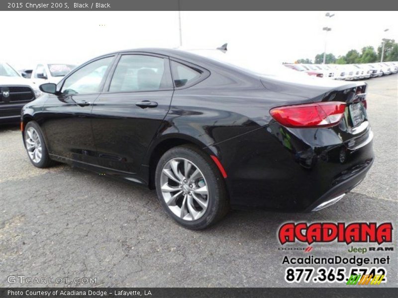 Black / Black 2015 Chrysler 200 S