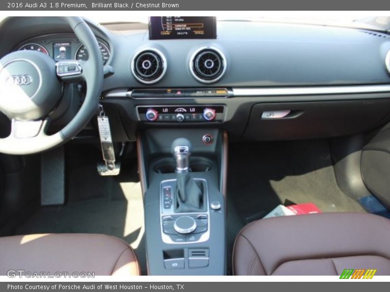 Brilliant Black / Chestnut Brown 2016 Audi A3 1.8 Premium