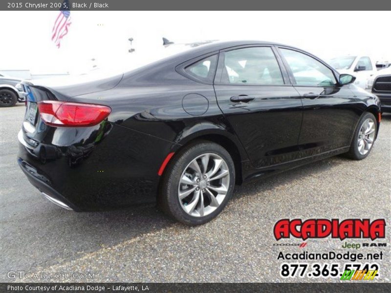 Black / Black 2015 Chrysler 200 S