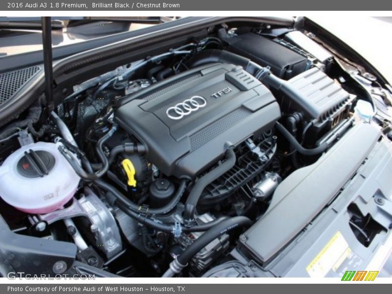 Brilliant Black / Chestnut Brown 2016 Audi A3 1.8 Premium