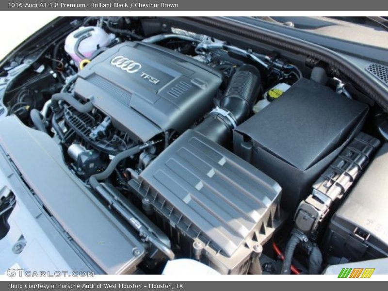 Brilliant Black / Chestnut Brown 2016 Audi A3 1.8 Premium
