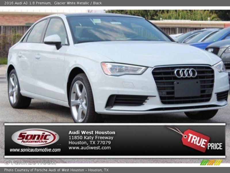 Glacier White Metallic / Black 2016 Audi A3 1.8 Premium