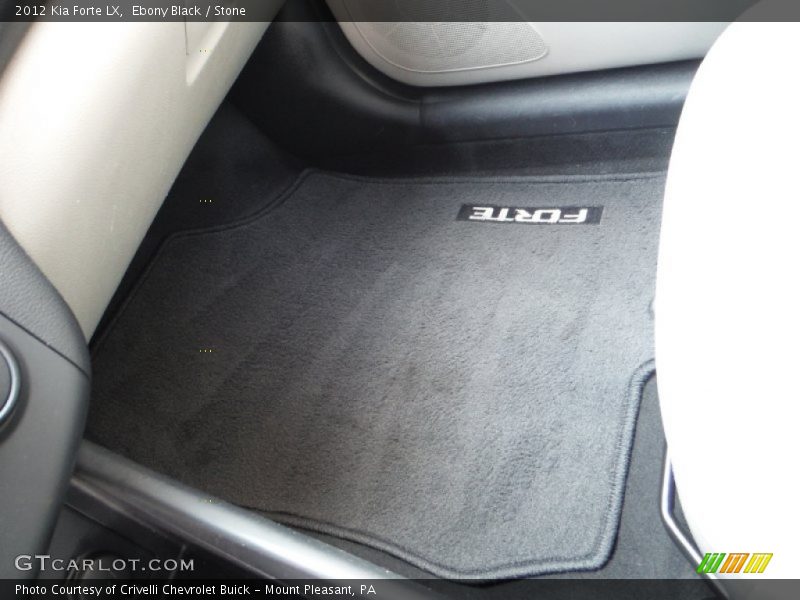 Ebony Black / Stone 2012 Kia Forte LX