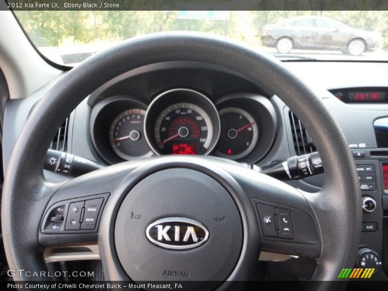 Ebony Black / Stone 2012 Kia Forte LX