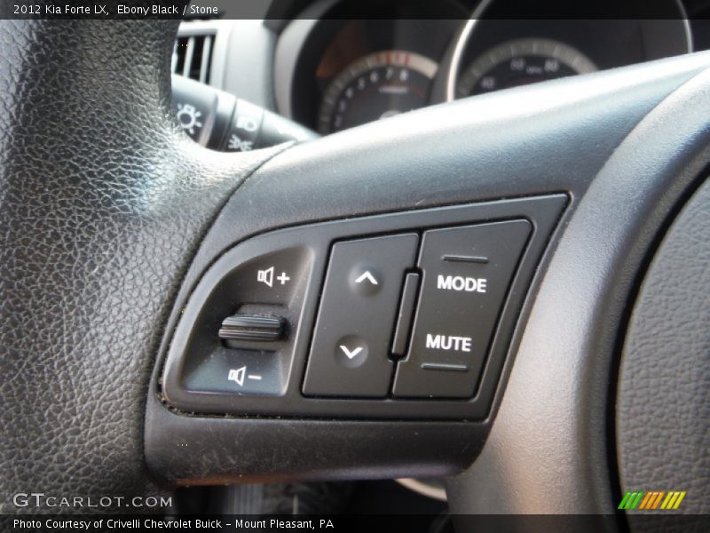 Ebony Black / Stone 2012 Kia Forte LX