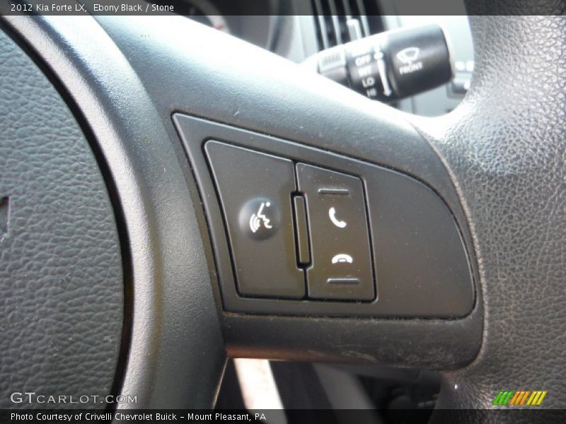 Ebony Black / Stone 2012 Kia Forte LX