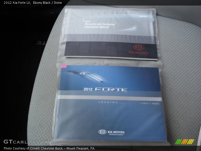 Ebony Black / Stone 2012 Kia Forte LX