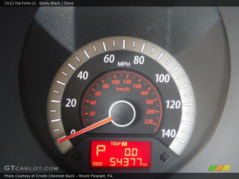 Ebony Black / Stone 2012 Kia Forte LX
