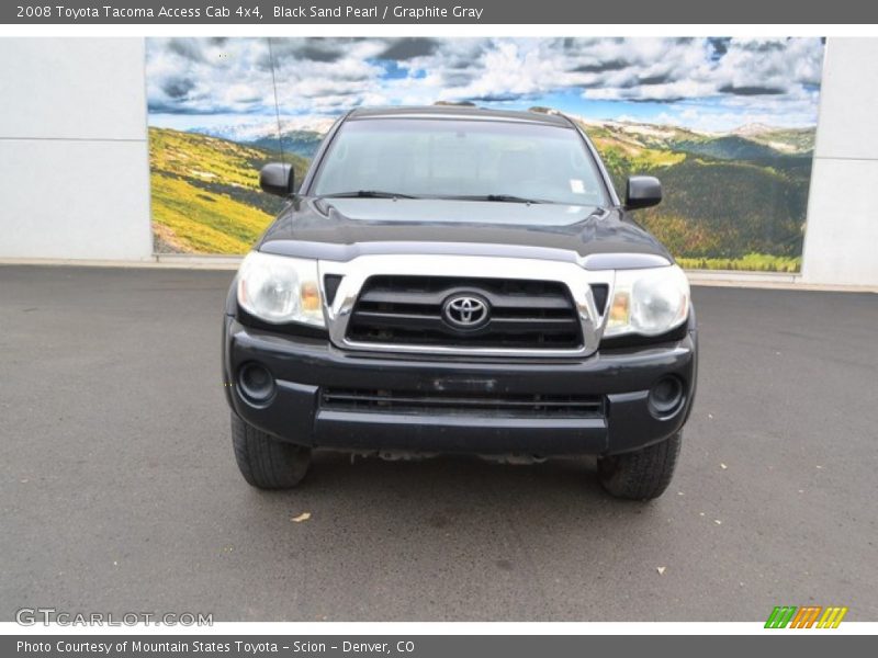 Black Sand Pearl / Graphite Gray 2008 Toyota Tacoma Access Cab 4x4