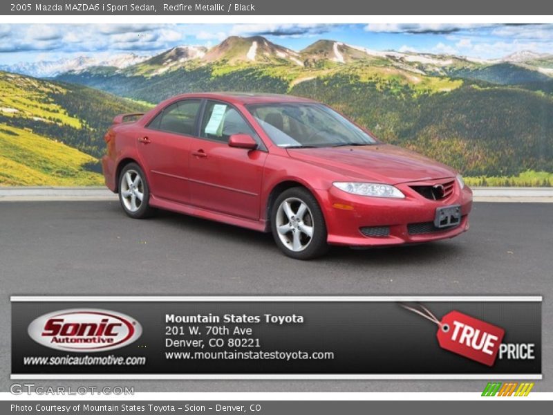 Redfire Metallic / Black 2005 Mazda MAZDA6 i Sport Sedan