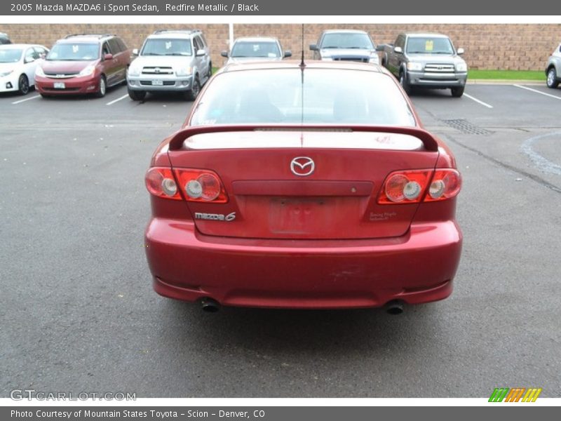 Redfire Metallic / Black 2005 Mazda MAZDA6 i Sport Sedan