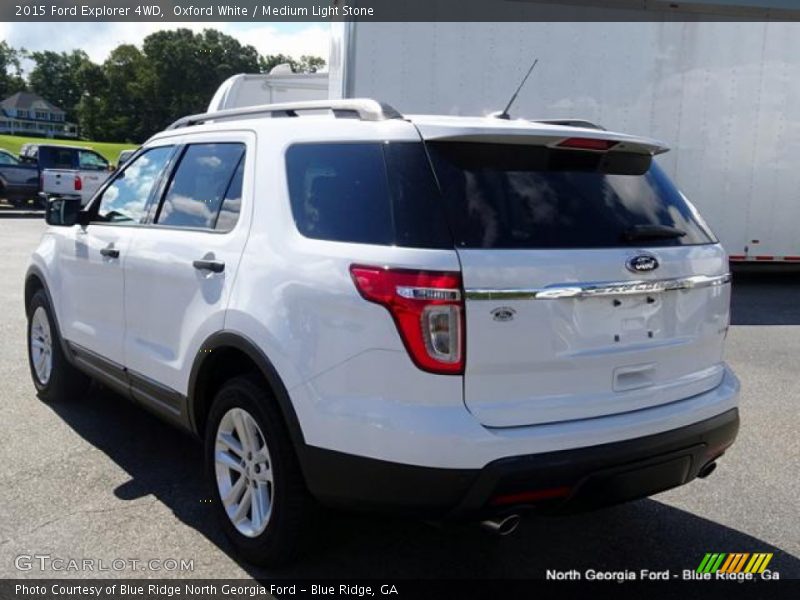 Oxford White / Medium Light Stone 2015 Ford Explorer 4WD