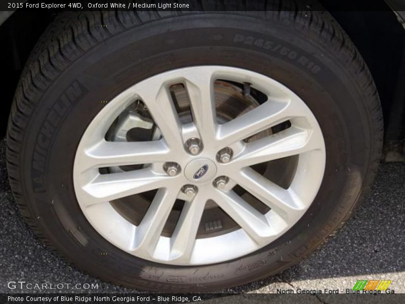 Oxford White / Medium Light Stone 2015 Ford Explorer 4WD