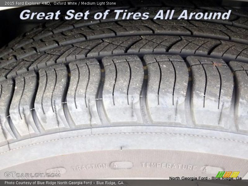 Oxford White / Medium Light Stone 2015 Ford Explorer 4WD