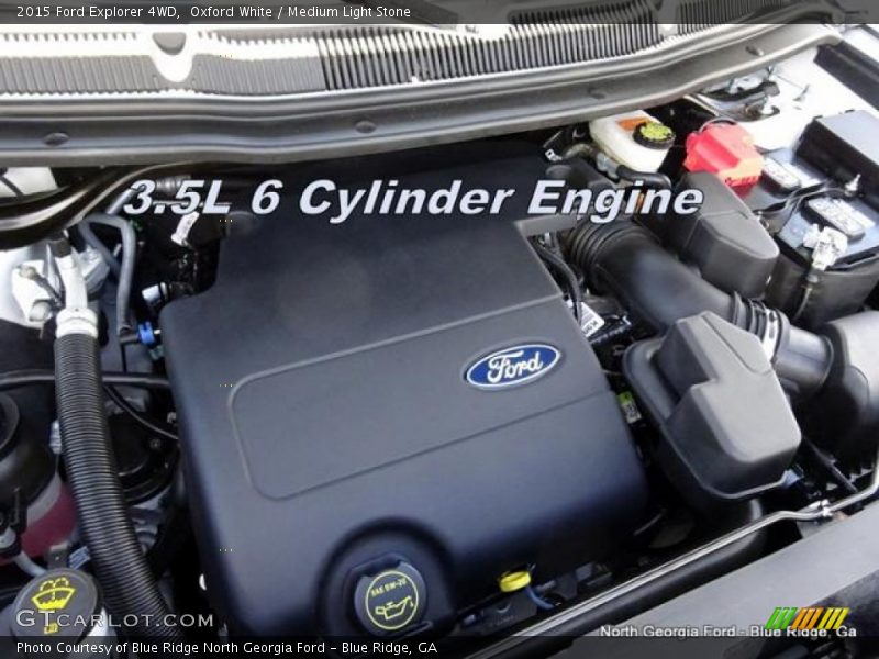 Oxford White / Medium Light Stone 2015 Ford Explorer 4WD
