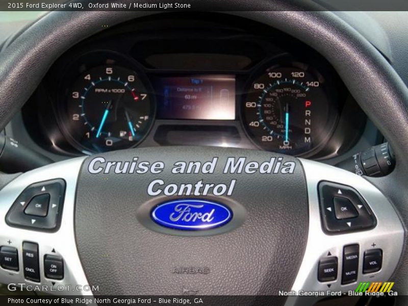 Oxford White / Medium Light Stone 2015 Ford Explorer 4WD