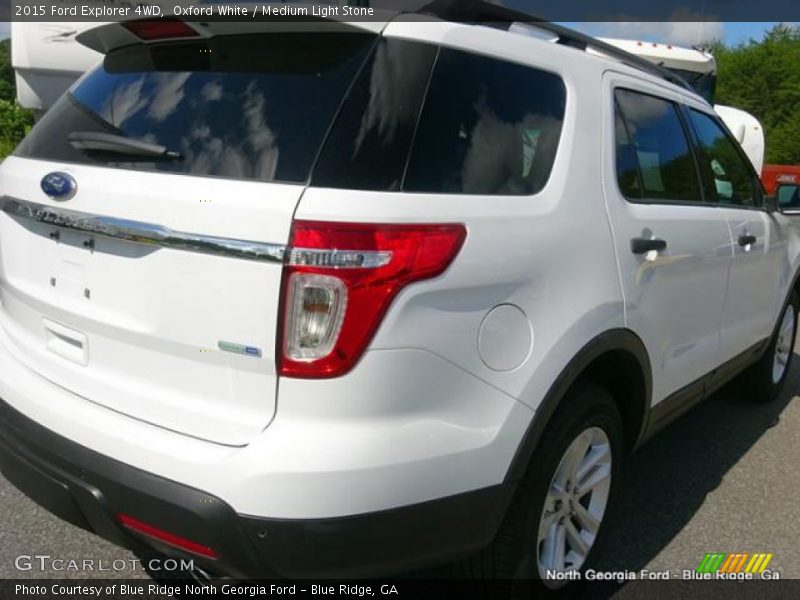 Oxford White / Medium Light Stone 2015 Ford Explorer 4WD