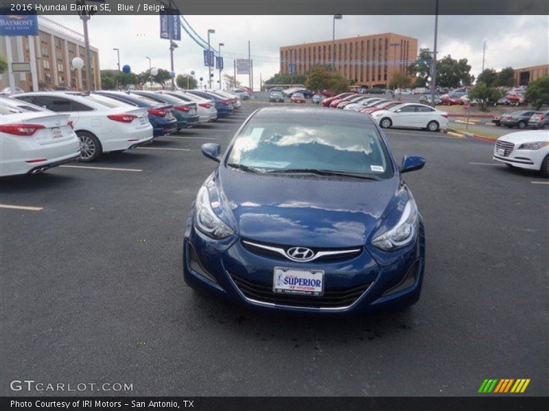 Blue / Beige 2016 Hyundai Elantra SE