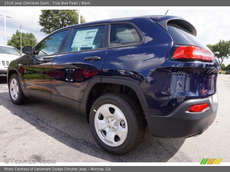 True Blue Pearl / Black 2016 Jeep Cherokee Sport