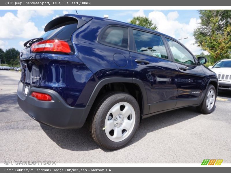 True Blue Pearl / Black 2016 Jeep Cherokee Sport