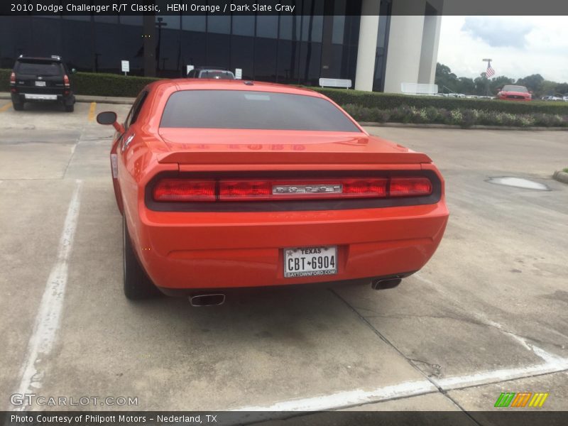 HEMI Orange / Dark Slate Gray 2010 Dodge Challenger R/T Classic