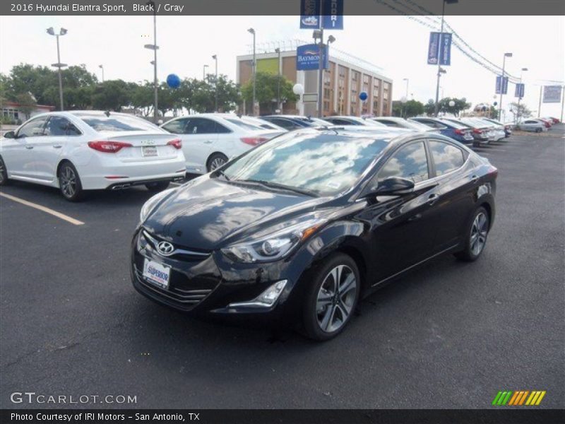 Black / Gray 2016 Hyundai Elantra Sport