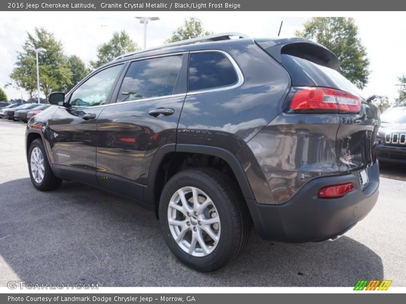 Granite Crystal Metallic / Black/Light Frost Beige 2016 Jeep Cherokee Latitude