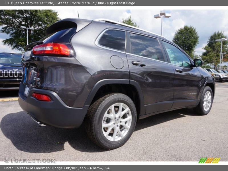 Granite Crystal Metallic / Black/Light Frost Beige 2016 Jeep Cherokee Latitude