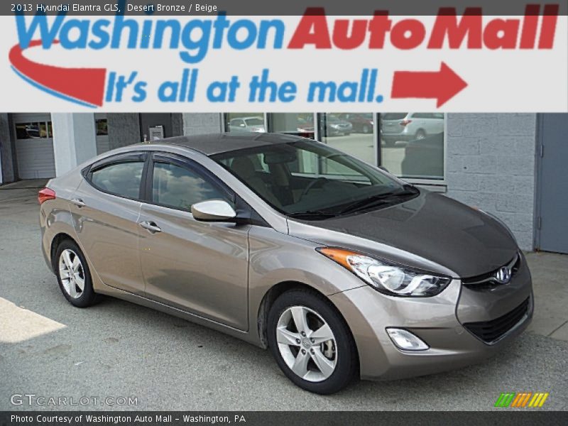 Desert Bronze / Beige 2013 Hyundai Elantra GLS