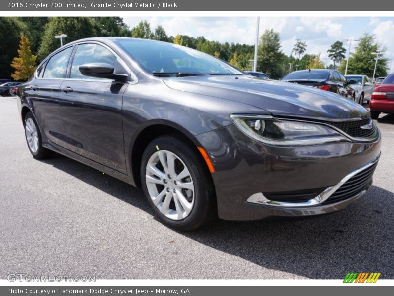 Granite Crystal Metallic / Black 2016 Chrysler 200 Limited