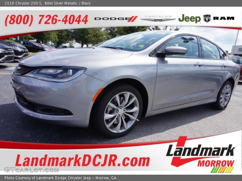 Billet Silver Metallic / Black 2016 Chrysler 200 S