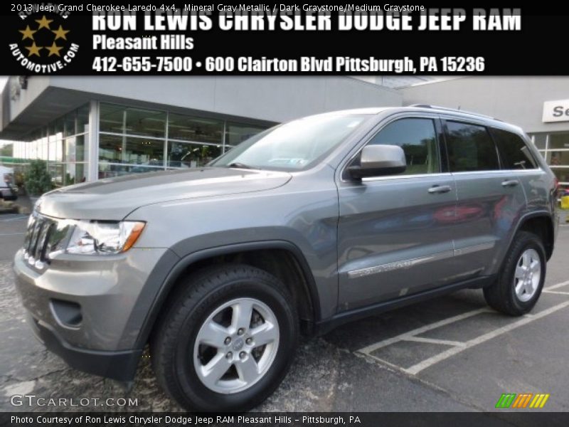 Mineral Gray Metallic / Dark Graystone/Medium Graystone 2013 Jeep Grand Cherokee Laredo 4x4
