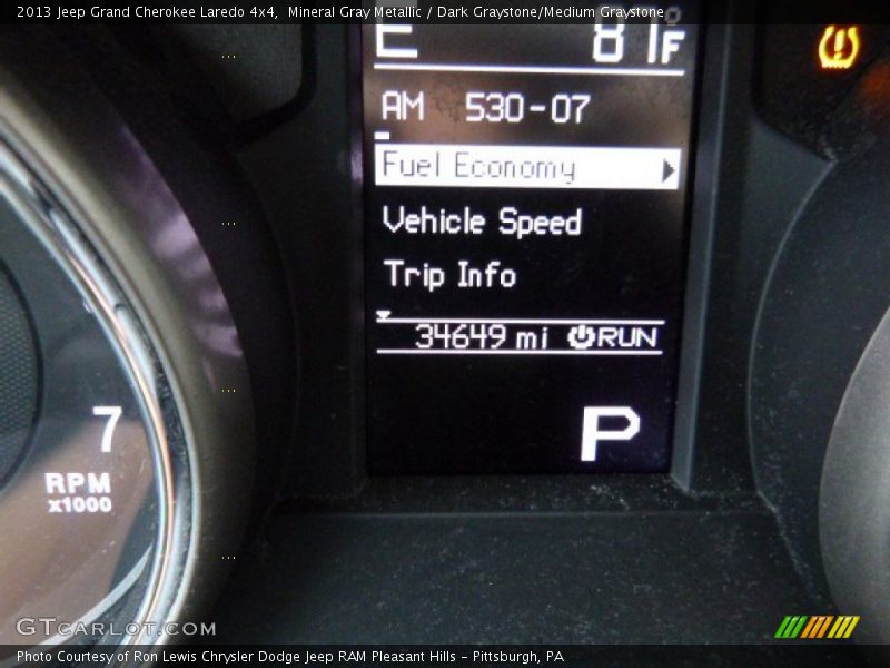 Mineral Gray Metallic / Dark Graystone/Medium Graystone 2013 Jeep Grand Cherokee Laredo 4x4