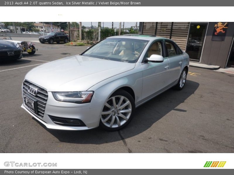 Ice Silver Metallic / Velvet Beige/Moor Brown 2013 Audi A4 2.0T quattro Sedan