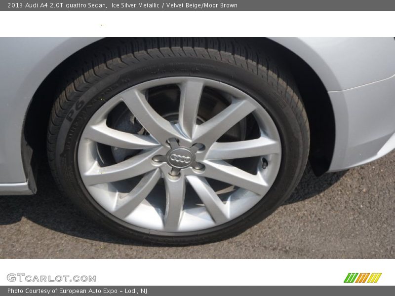 Ice Silver Metallic / Velvet Beige/Moor Brown 2013 Audi A4 2.0T quattro Sedan
