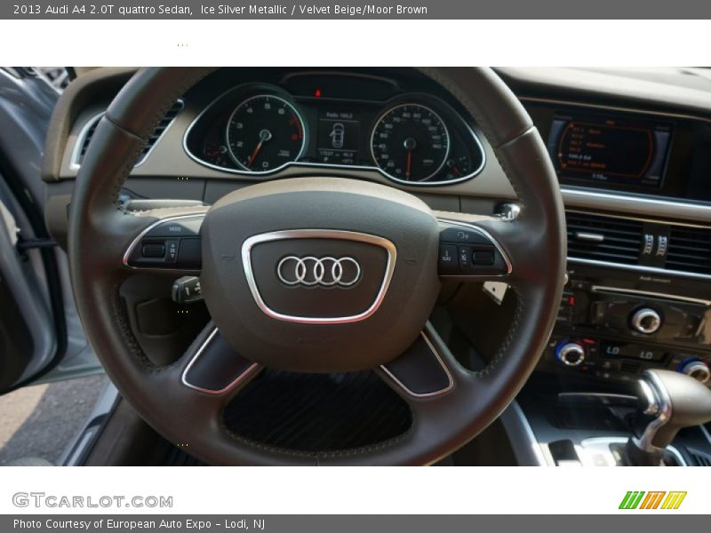 Ice Silver Metallic / Velvet Beige/Moor Brown 2013 Audi A4 2.0T quattro Sedan