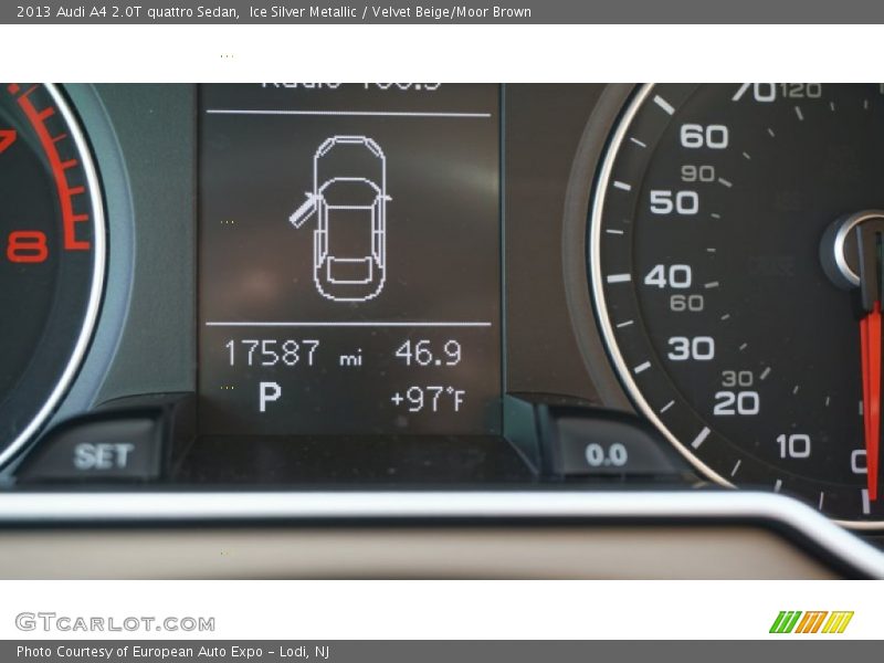 Ice Silver Metallic / Velvet Beige/Moor Brown 2013 Audi A4 2.0T quattro Sedan