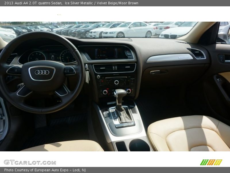 Ice Silver Metallic / Velvet Beige/Moor Brown 2013 Audi A4 2.0T quattro Sedan