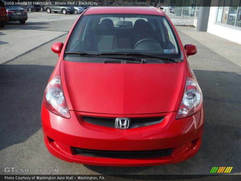 Milano Red / Black/Grey 2008 Honda Fit Hatchback