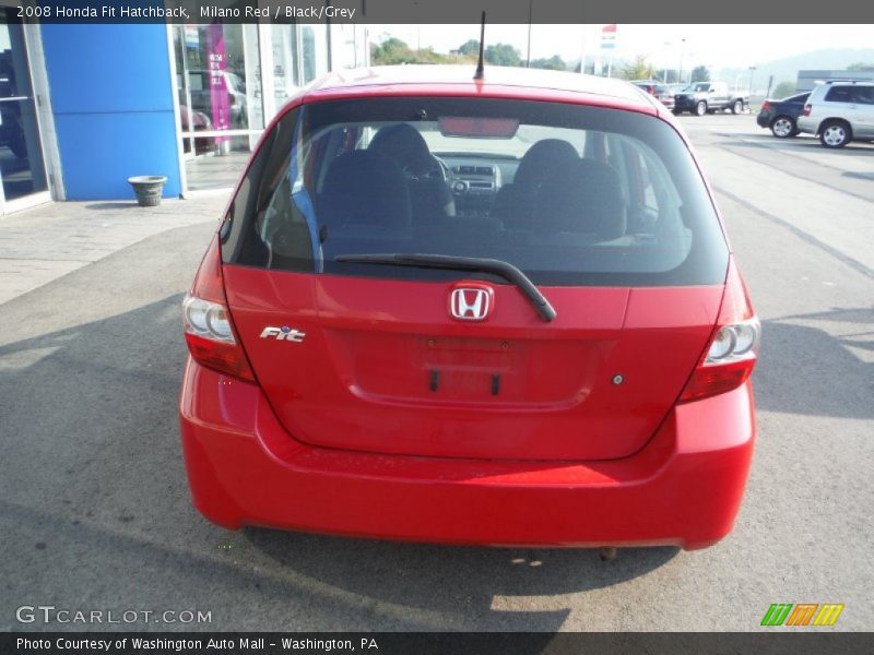 Milano Red / Black/Grey 2008 Honda Fit Hatchback