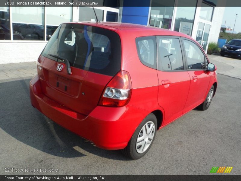 Milano Red / Black/Grey 2008 Honda Fit Hatchback