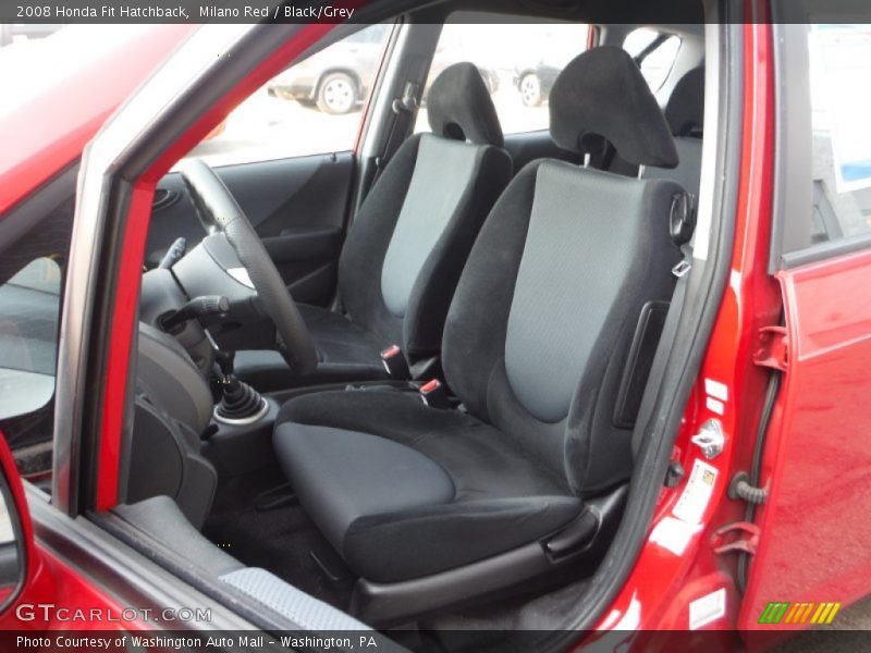 Milano Red / Black/Grey 2008 Honda Fit Hatchback