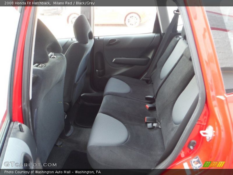 Milano Red / Black/Grey 2008 Honda Fit Hatchback