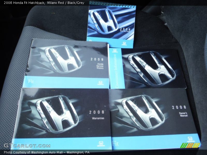 Milano Red / Black/Grey 2008 Honda Fit Hatchback