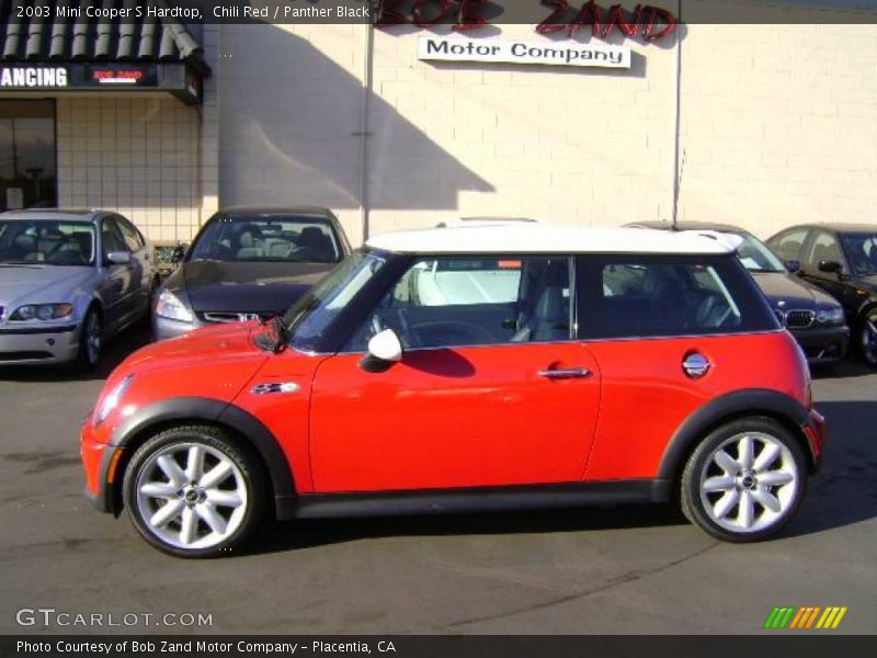 Chili Red / Panther Black 2003 Mini Cooper S Hardtop