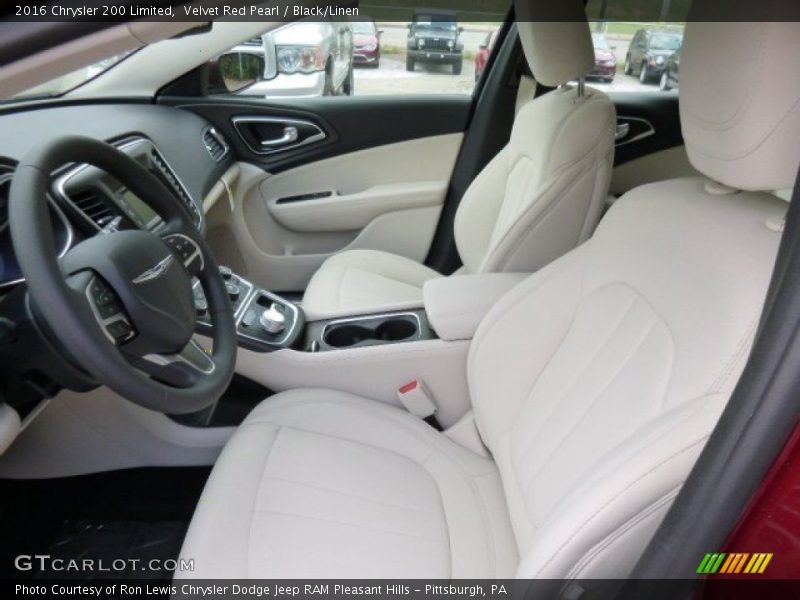 Velvet Red Pearl / Black/Linen 2016 Chrysler 200 Limited
