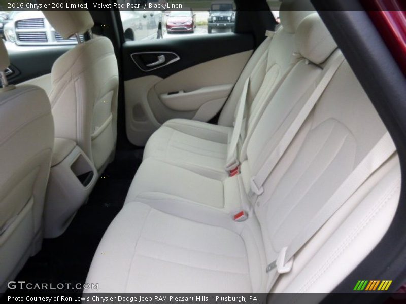 Velvet Red Pearl / Black/Linen 2016 Chrysler 200 Limited