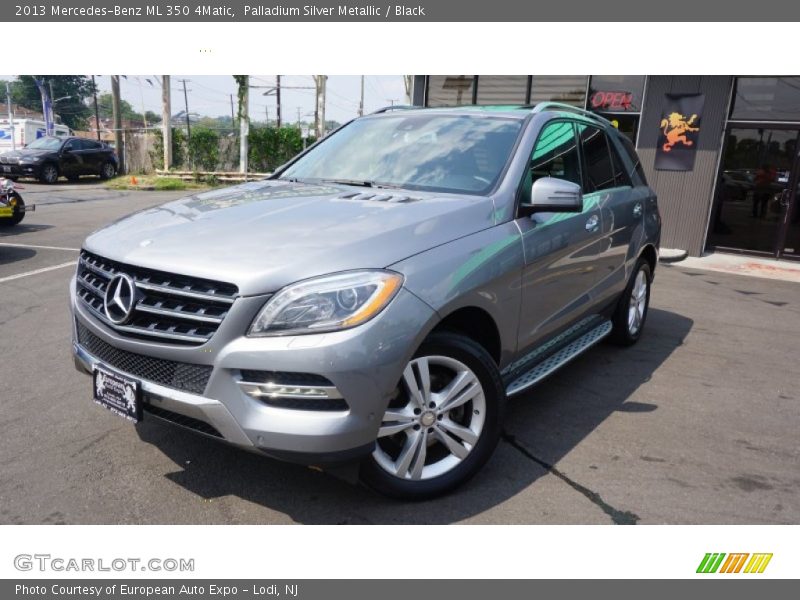 Palladium Silver Metallic / Black 2013 Mercedes-Benz ML 350 4Matic