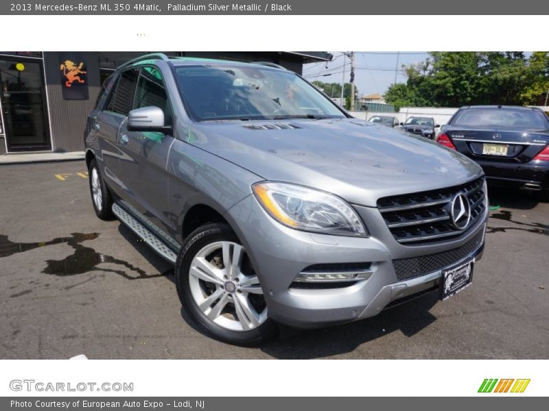 Palladium Silver Metallic / Black 2013 Mercedes-Benz ML 350 4Matic